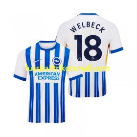 Fußballtrikots Brighton Hove Albion WELBECK 18 2024-2025 Kurzarm Heimtrikotsatz kaufen